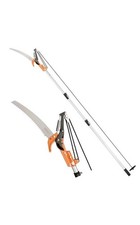 Von Haus 2-IN-1 Tree Lopper/Pruner & Saw. Telescopi Lightweight, Long Reach.