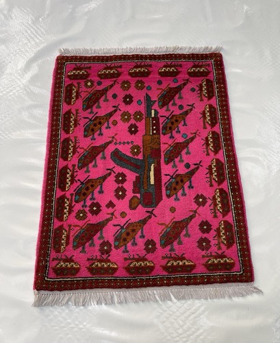 83x64 afghan war rug - rug,
