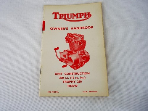 Handbook triumph 1970 - handbook,