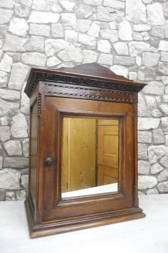 Antique wooden wall cabinet - antique,