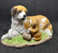 St Bernard and Puppy by Sibond Finest Porcelain Ware