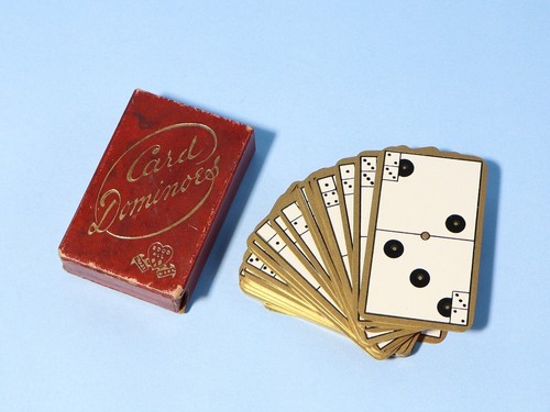 Vintage card dominoes - vintage,