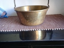 VINTAGE ANTIQUE  BRASS JAM PAN