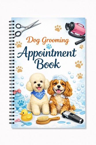 Dog grooming appointment book - dog,