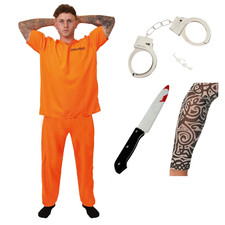 ADULT PRISONER COSTUME CONVICT