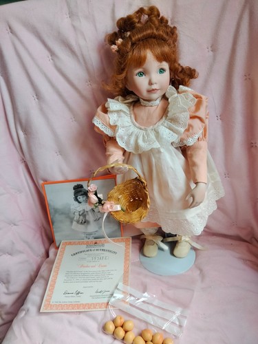 Porcelain doll peaches and - doll, "peaches
