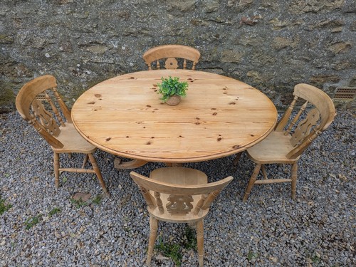 Pine dining table and - dining,