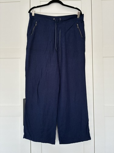 Women navy linen - women’s, blend