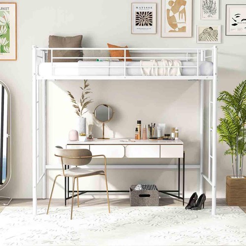 Costway metal loft bed - costway,