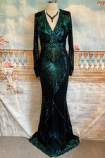 Maxi sequin evening - evening, dress