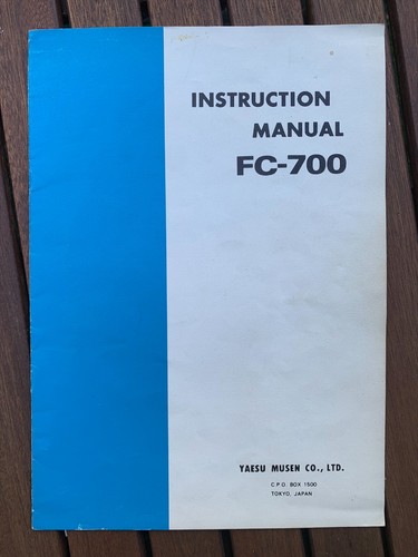 Yaesu genuine 700 operating - yaesu,