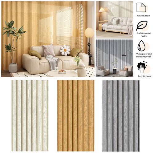 Wood slats self - 3d,