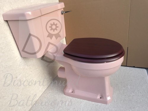 Pink toilet art deco - pink,