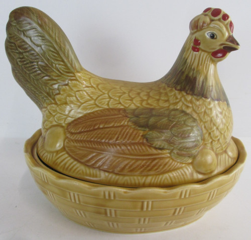 Vintage ceramic hen - ceramic, on