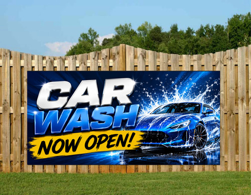Car wash now - car, pvc