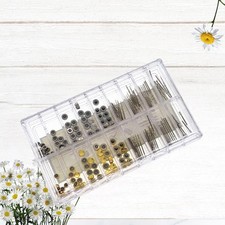 170Pcs Watch Tube Watches Crown and Stem Kit Watchmaker Repair Tool Set Boxed US