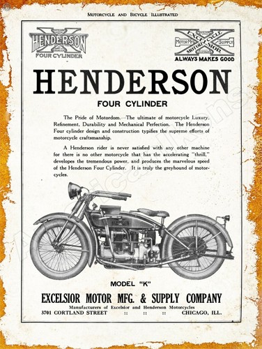 1920 excelsior mfg - mfg., henderson