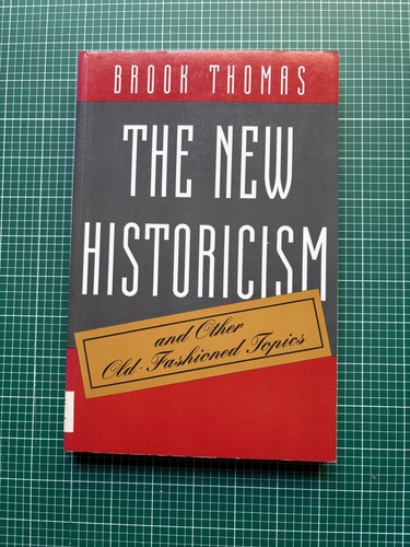 The new historicism - historicism, other