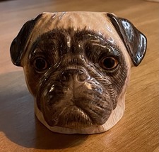 Cute Quail Ceramic Pug Face Egg Cup. Excellent Condition. 