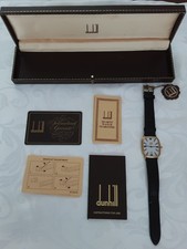 Dunhill Men's Vintage 1980s Wristwatch - Model DQ7019 822685 IQ BOX  + CERTS