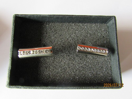 Chrome bar cuff links with - cuff,