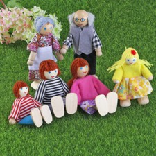 6 Peoples Family Dolls Playset