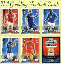 Topps MATCH ATTAX 2014-15 ☆ PREMIER LEAGUE ☆ Football Cards #1 to #180