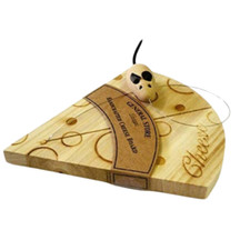 Wooden Cheese Board Mouse Wedge  Kitchen Cooking Serving Chopping Slicing Gift