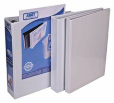 A4 White 4 Ring Ring Binder