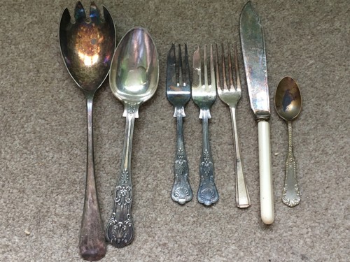 Vintage bundle silver plate - vintage,