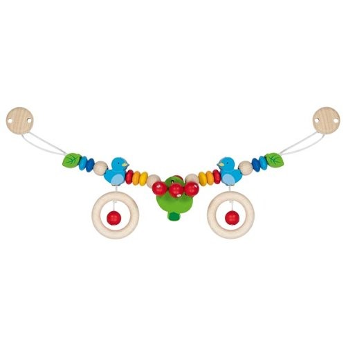 Wooden baby pram chain - wooden,
