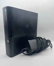 Microsoft Xbox 360 E Console Black + Genuine Power Supply Tested Working Bundle