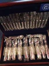 Canteen of Grosvenor silver plate cutlery, unused. 8 place settings, Australian.