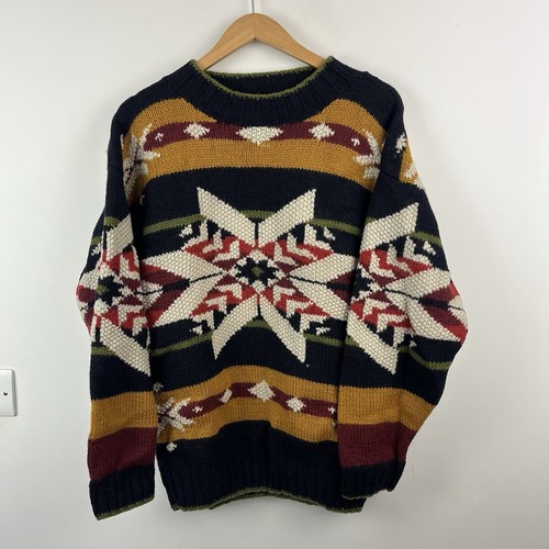 Vintage aztec jumper mens - vintage,