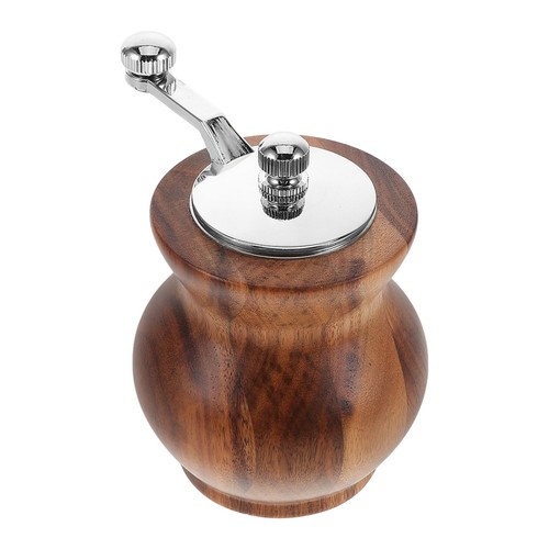 Compact wooden pepper grinder - compact,