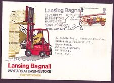 1974 Fire Prevention Lansing Bagnall official first day cover.