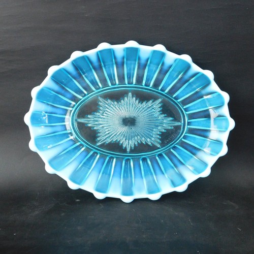 Davidson blue opalescent - opalescent, glass