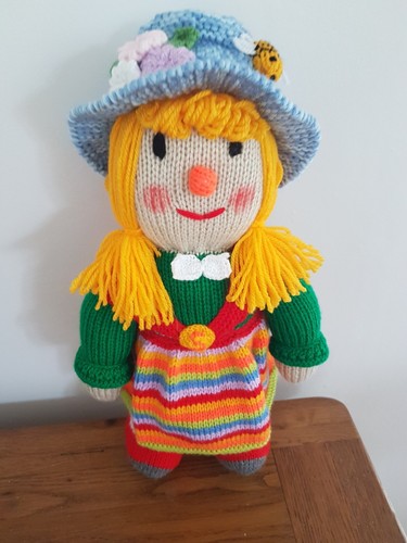 Hand knitted toys - knitted, "sally