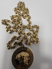 VERSACE  Rotating Medusa Necklace and Pendant 75cm Brand new 