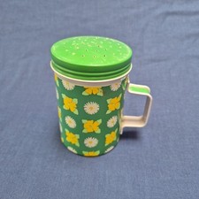 Vintage Buttercups & Daisies Talc shaker Ditsy print Green Yellow Talc shaker S