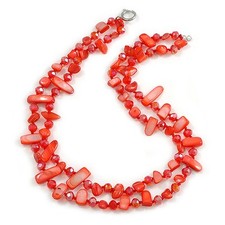 Two Row Layered Red Shell