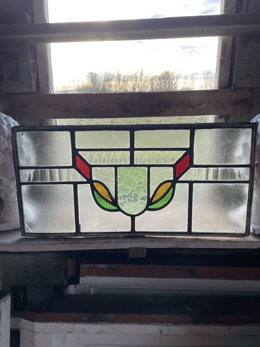 Antique art deco leaded - deco,