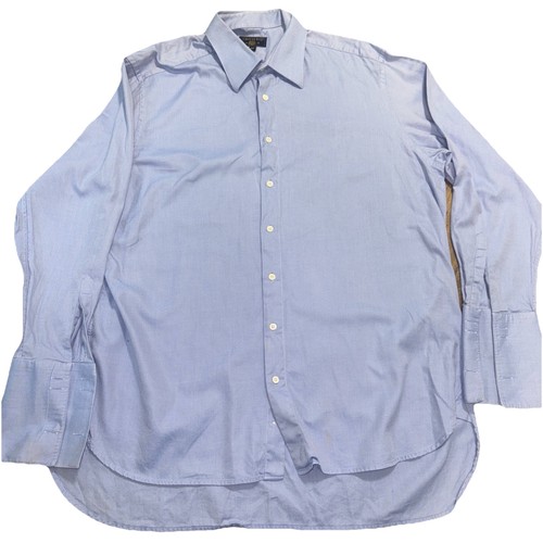 Crombie blue long sleeves - 17.5,