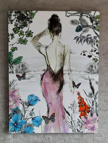 Large contemporary mixed - mixed, media