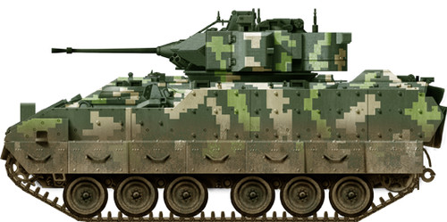 Painted resin tank - m2, bradley