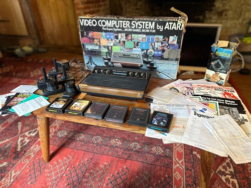 Original boxed atari 2600 - atari,