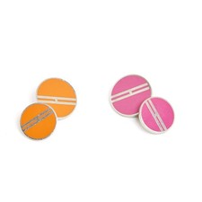 Hermès cufflinks pink - h,