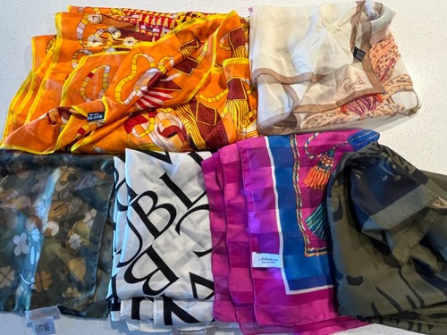 Scarves lot silk vintage - lot,