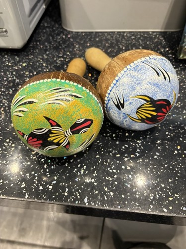 Hand painted maracas - hand,