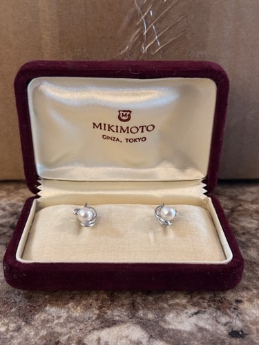 Vintage mikimoto pearl screw - vintage,